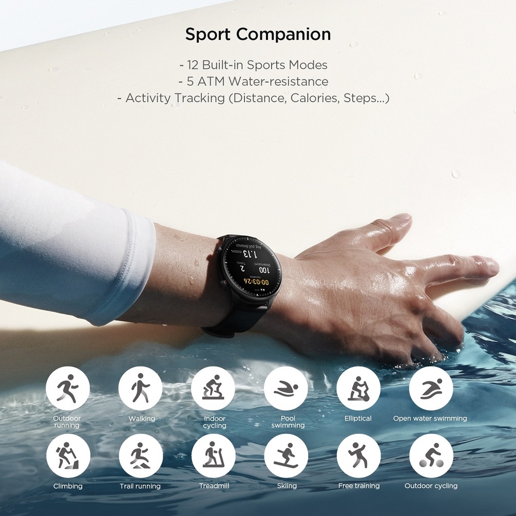 Amazfit Smartwatch GTR 2 Negro - Versión Clásica - Smart Concept