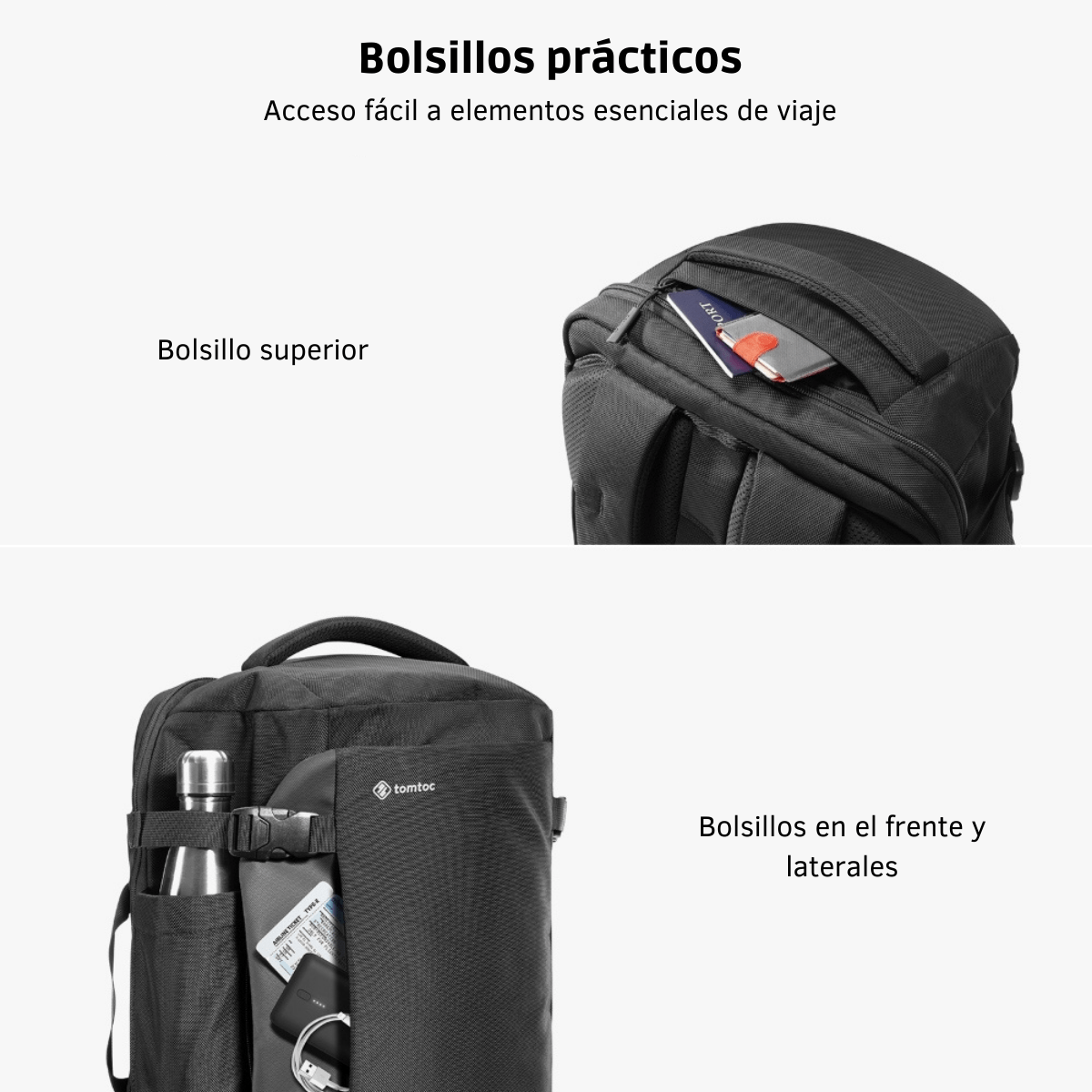 Tomtoc A82 Mochila de Viaje/ Travel Backpack 40L - Smart Concept
